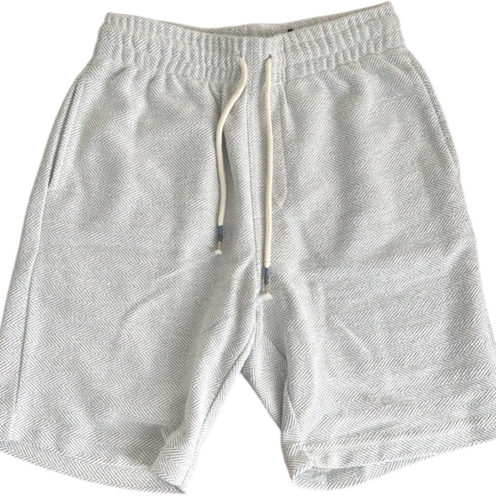Light Gray Drawstring Pull On Shorts XS